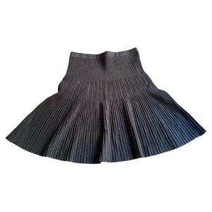 Moda International Black Pleated Skirt XS X-Small